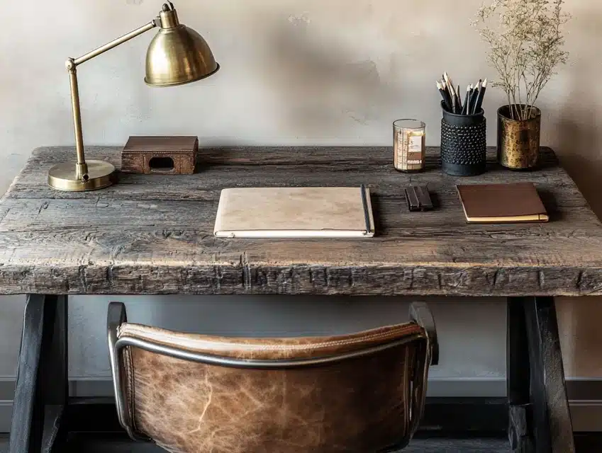 Rustic Wooden Desk