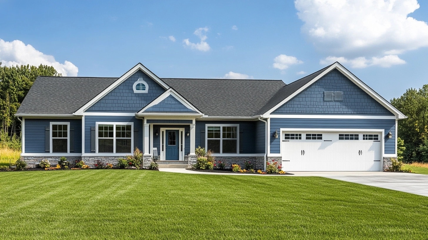 Slate Blue in Ranch-Style Architecture