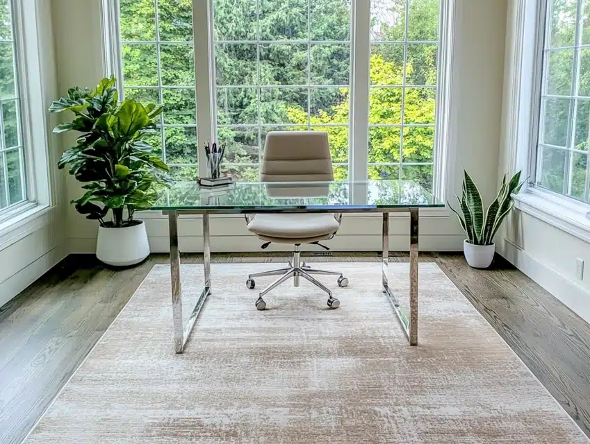 Solid Neutral Area Rug