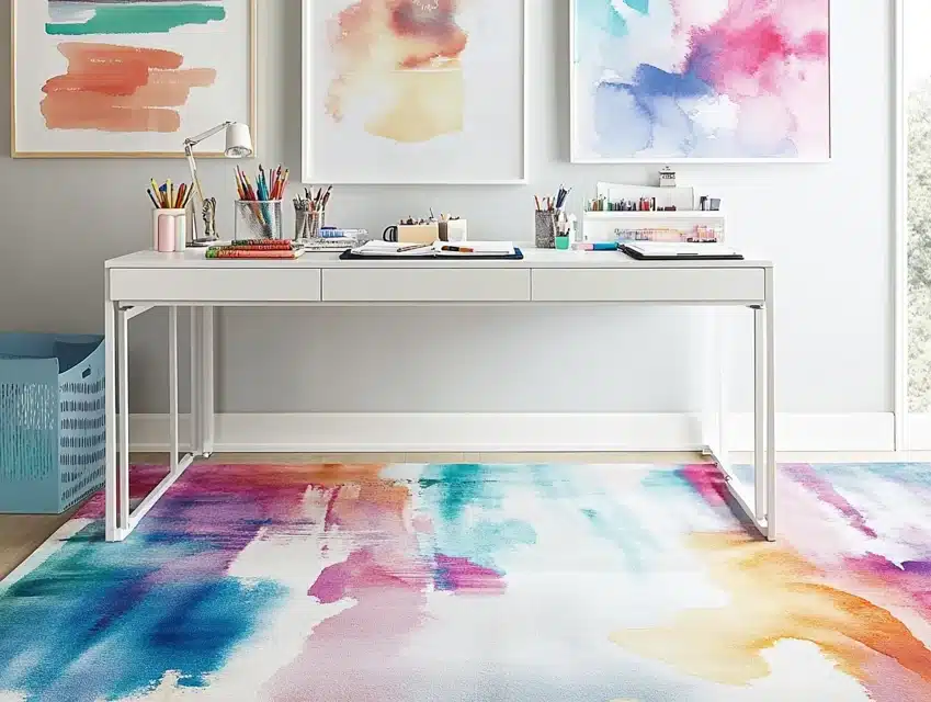 Watercolor-Inspired Rug