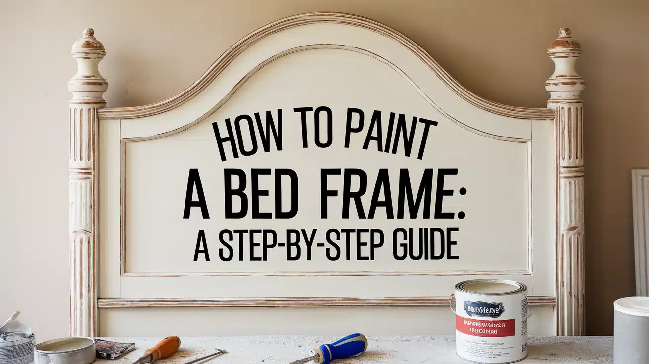 painted bed frame