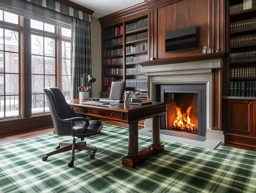 Plaid Wool Rug