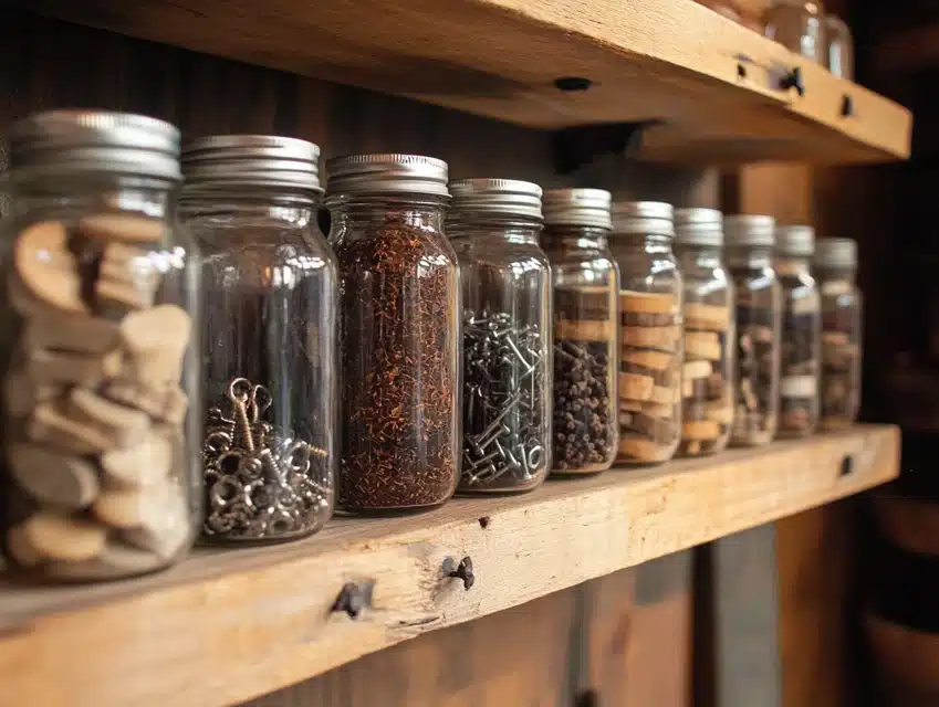 Mason Jar Organization